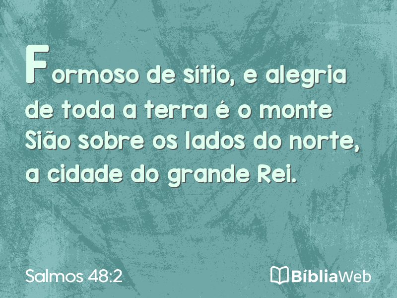 Salmos 48:2 em imagem para compartilhar