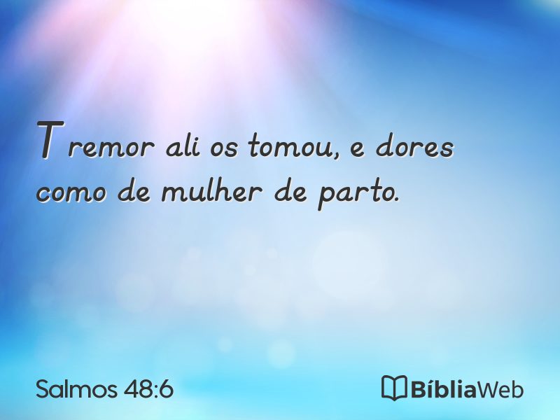 Salmos 48:6 em imagem para compartilhar