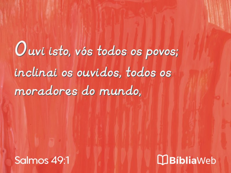 Salmos 49:1 em imagem para compartilhar