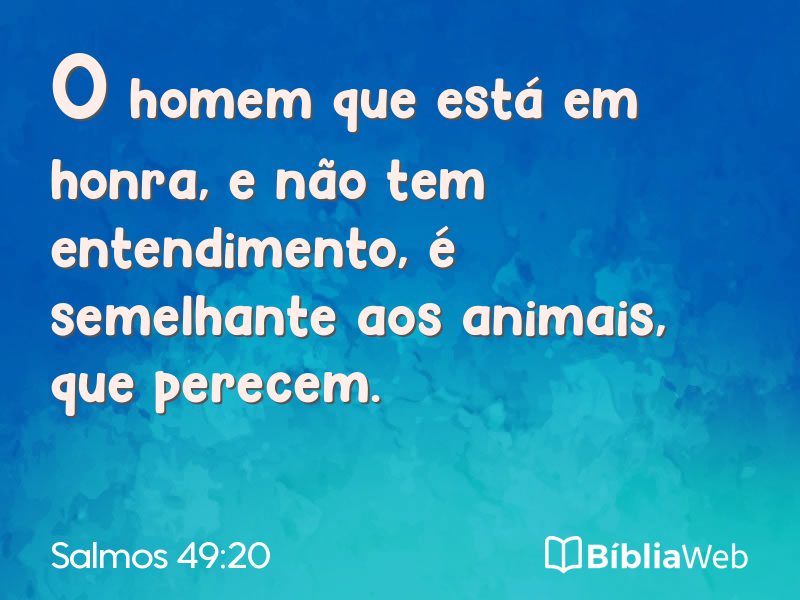 Salmos 49:20 em imagem para compartilhar