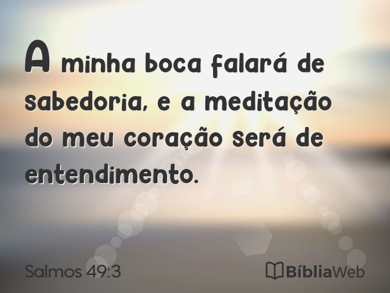 Salmos 49:3 em imagem para compartilhar