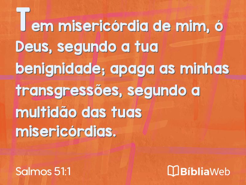 Salmos 51:1 em imagem para compartilhar