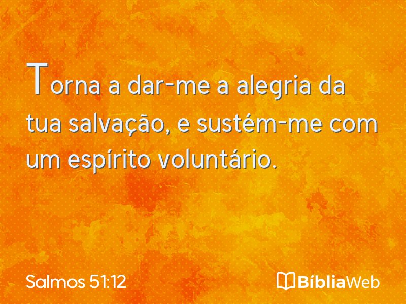 Salmos 51:12 em imagem para compartilhar