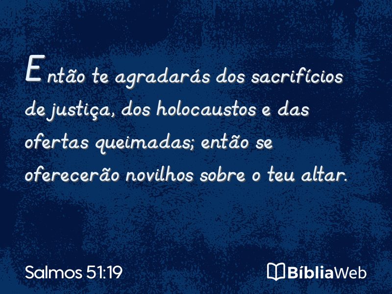 Salmos 51:19 em imagem para compartilhar