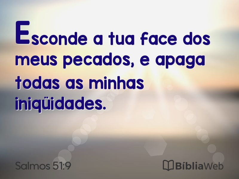 Salmos 51:9 em imagem para compartilhar