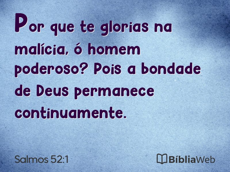 Salmos 52:1 em imagem para compartilhar