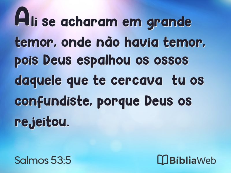 Salmos 53:5 em imagem para compartilhar