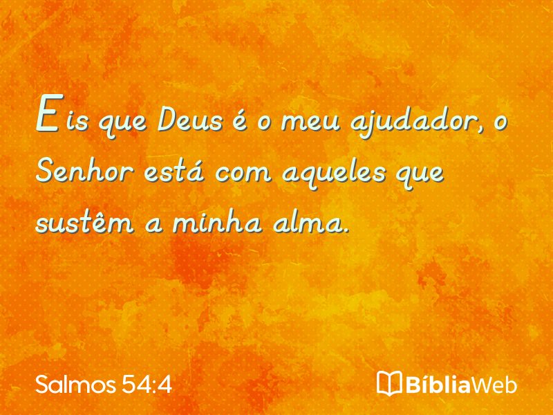 Salmos 54:4 em imagem para compartilhar