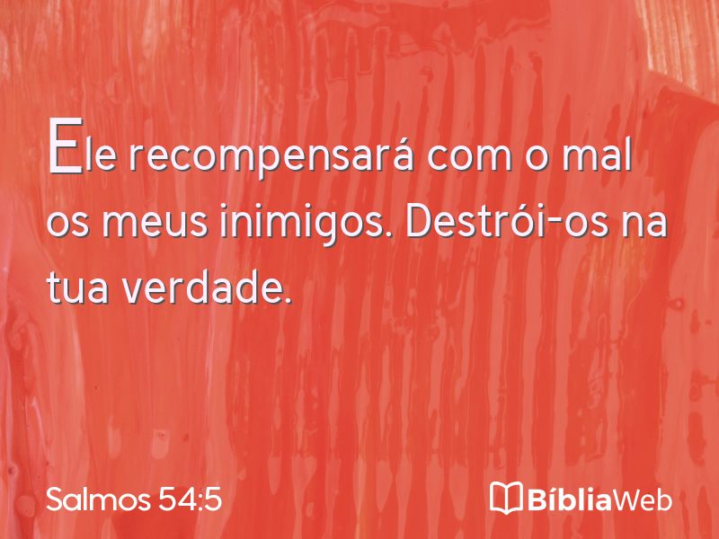 Salmos 54:5 em imagem para compartilhar