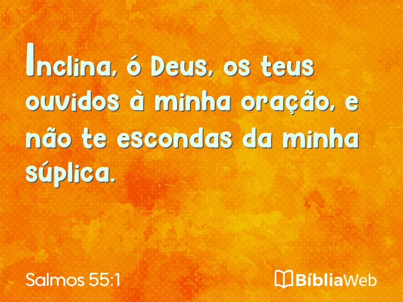 Salmos 55:1 em imagem para compartilhar