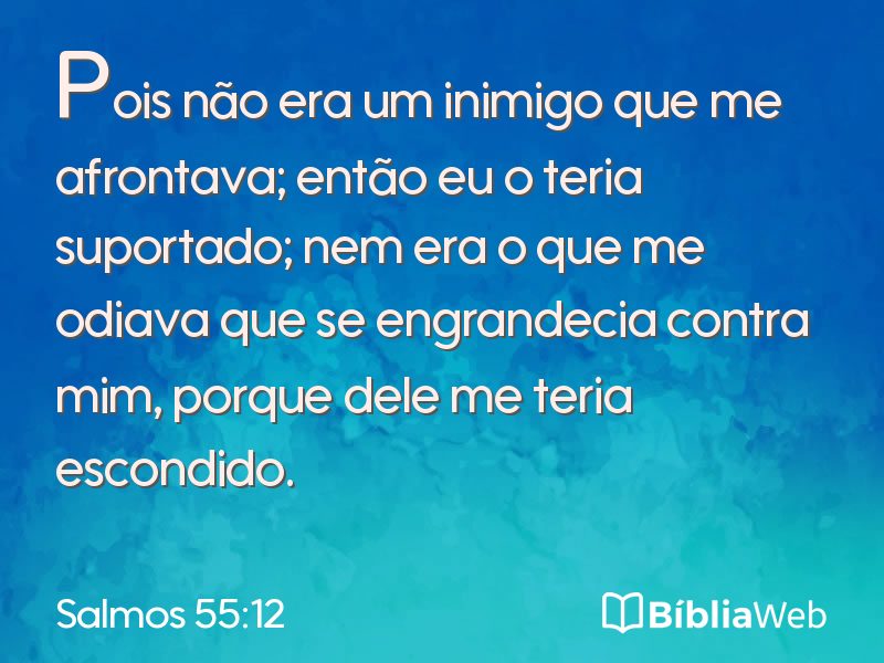 Salmos 55:12 em imagem para compartilhar
