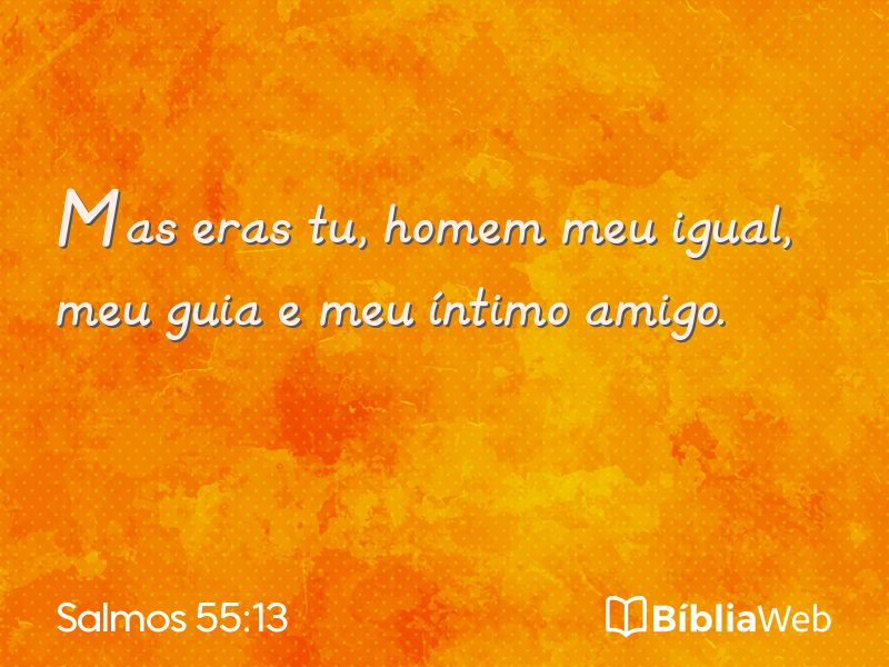 Salmos 55:13 em imagem para compartilhar