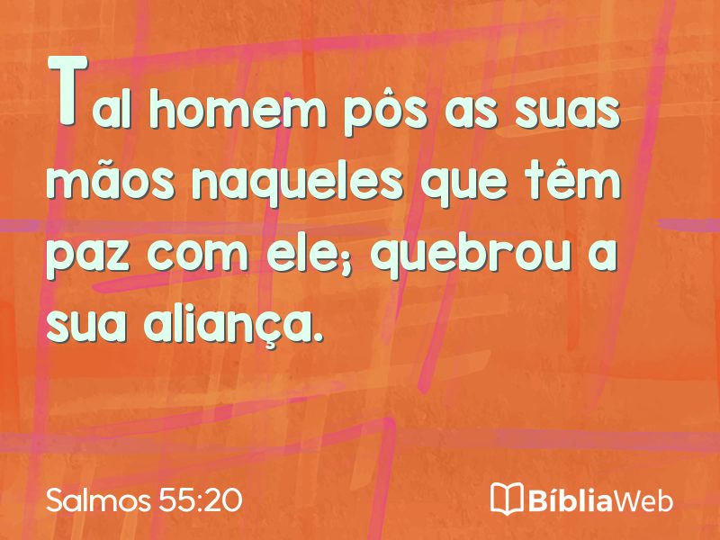 Salmos 55:20 em imagem para compartilhar