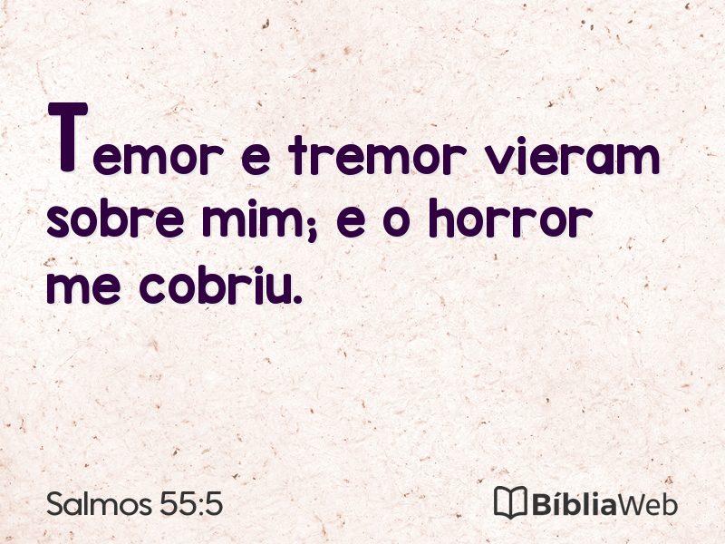 Salmos 55:5 em imagem para compartilhar