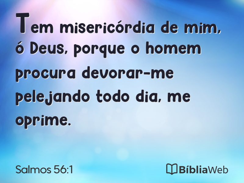 Salmos 56:1 em imagem para compartilhar