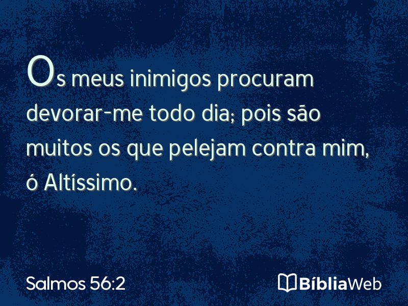 Salmos 56:2 em imagem para compartilhar