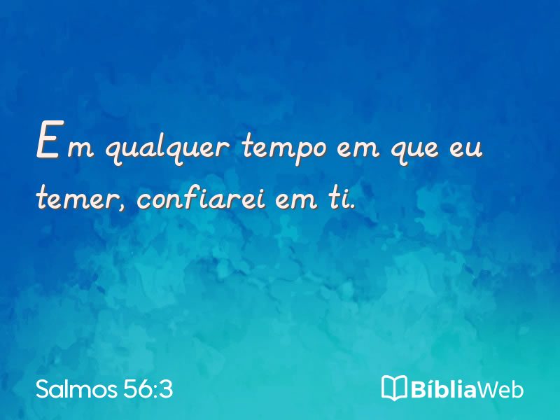 Salmos 56:3 em imagem para compartilhar