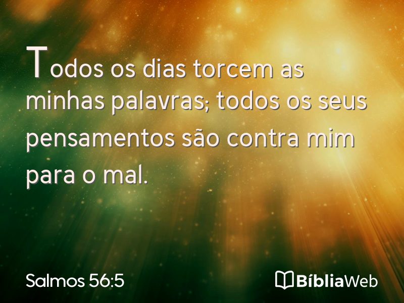 Salmos 56:5 em imagem para compartilhar