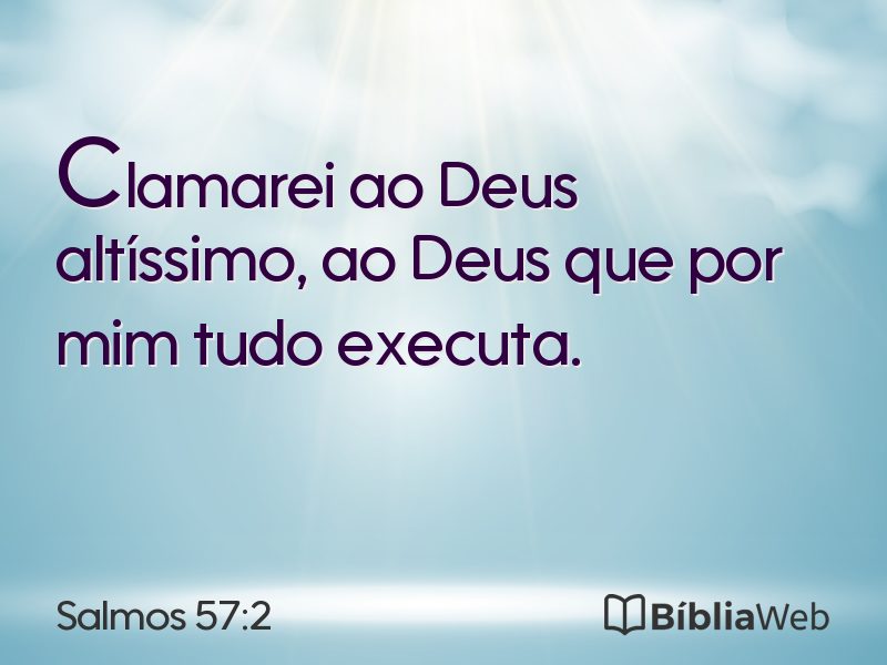 Salmos 57:2 em imagem para compartilhar