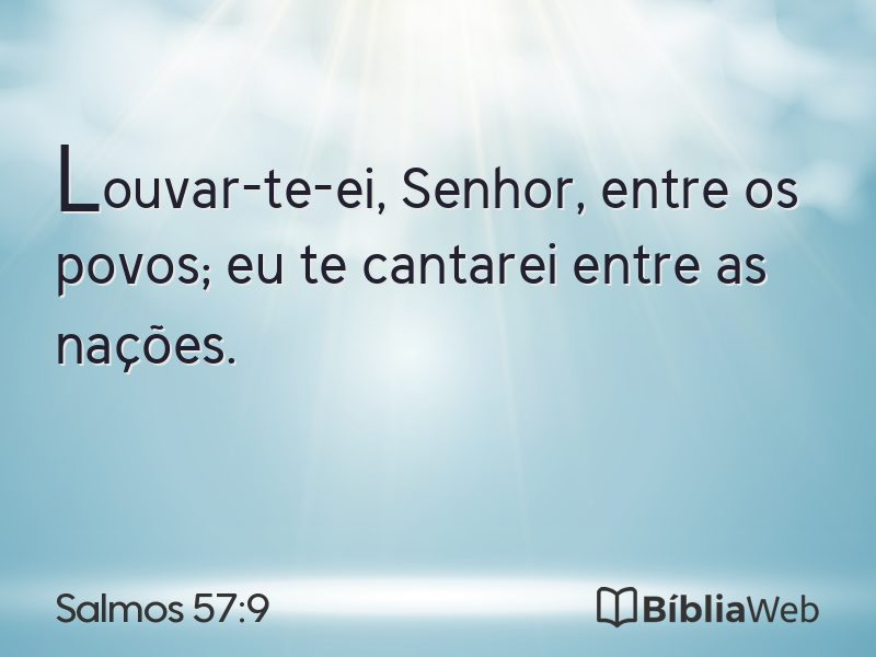 Salmos 57:9 em imagem para compartilhar