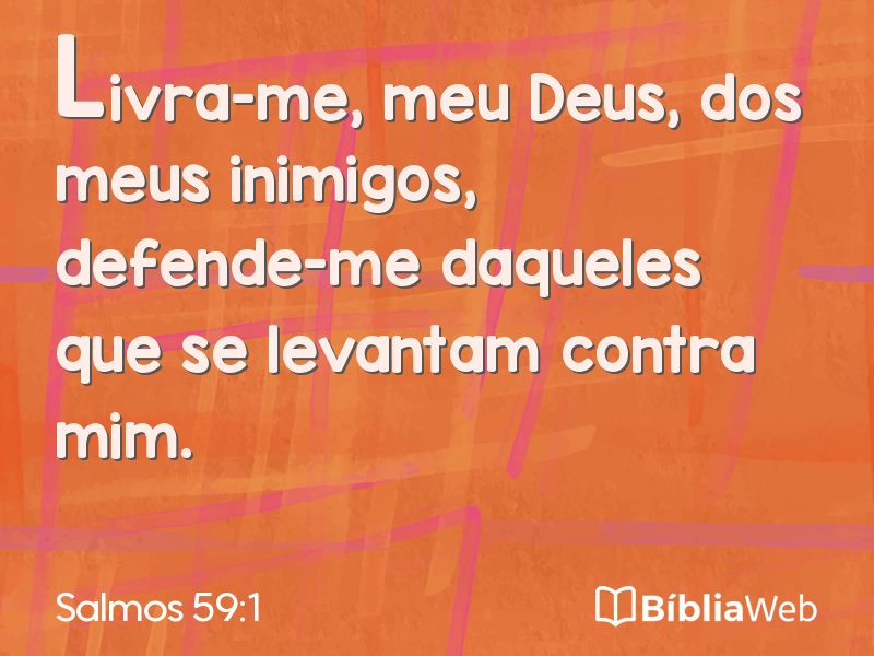 Salmos 59:1 em imagem para compartilhar
