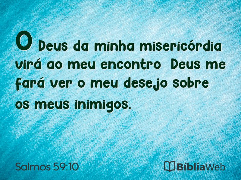 Salmos 59:10 em imagem para compartilhar