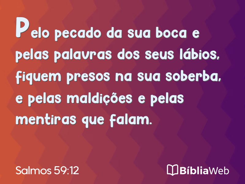 Salmos 59:12 em imagem para compartilhar