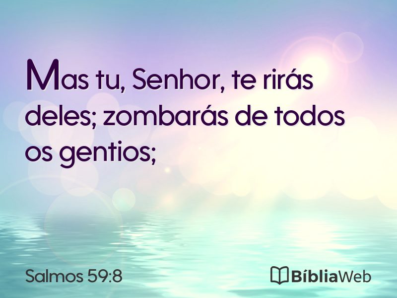 Salmos 59:8 em imagem para compartilhar
