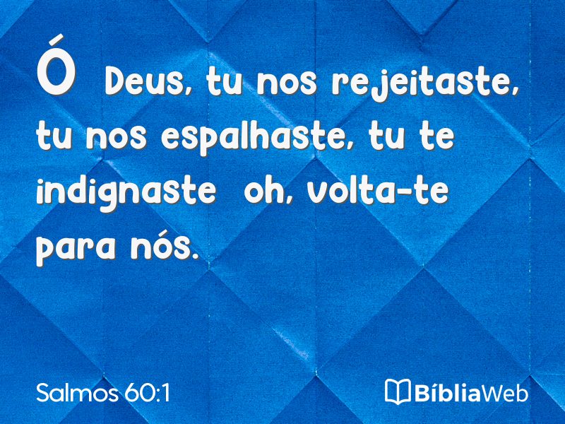 Salmos 60:1 em imagem para compartilhar