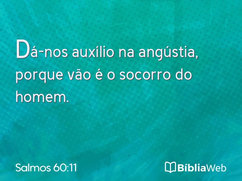 Salmos 60:11 em imagem para compartilhar
