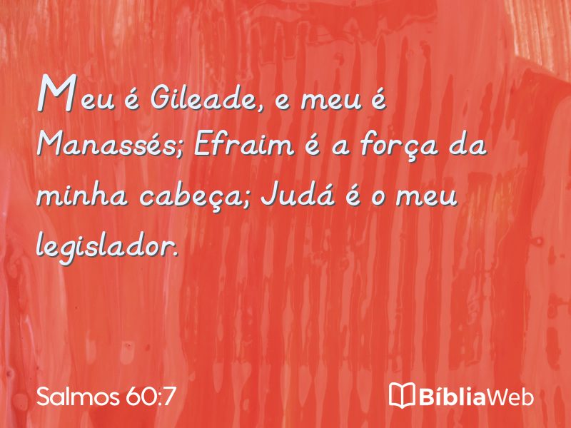 Salmos 60:7 em imagem para compartilhar