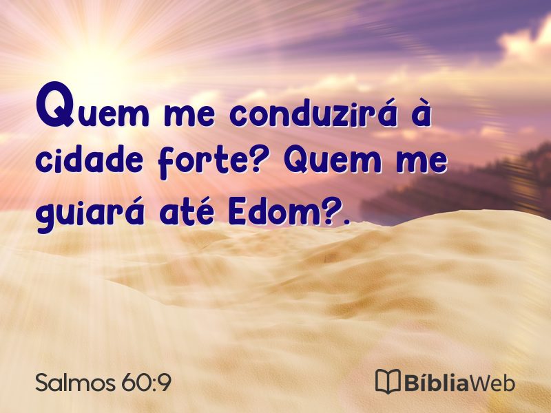 Salmos 60:9 em imagem para compartilhar