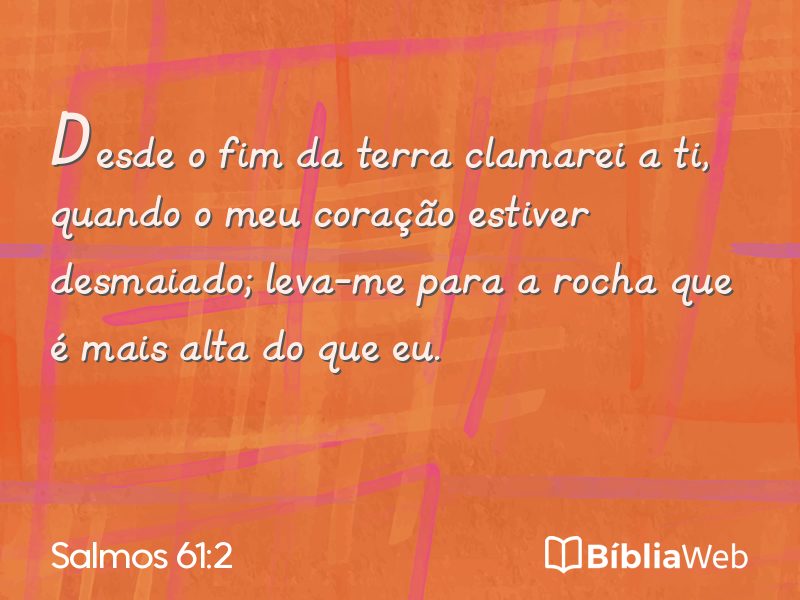 Salmos 61:2 em imagem para compartilhar
