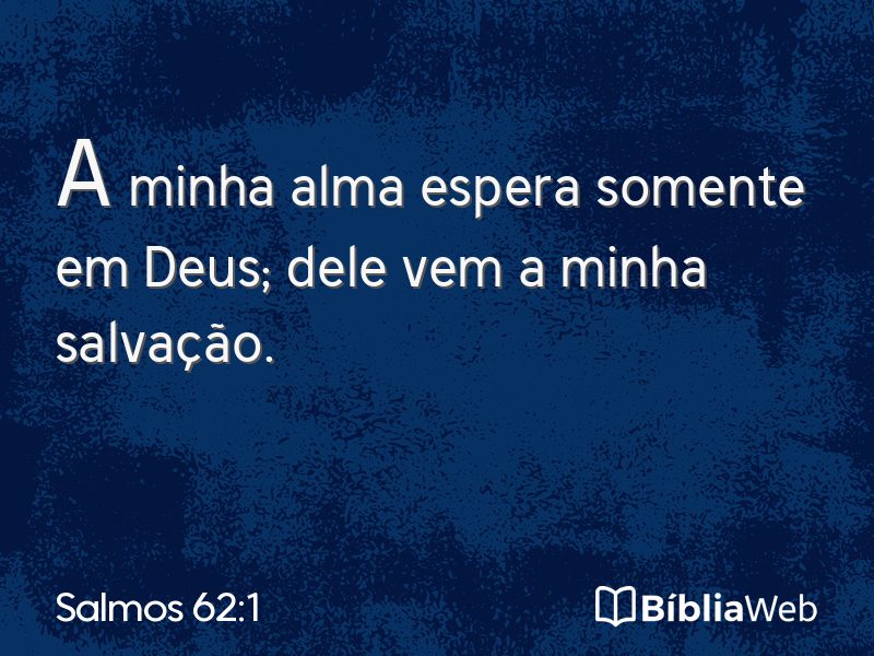 Salmos 62:1 em imagem para compartilhar
