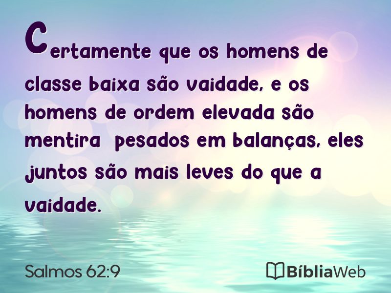 Salmos 62:9 em imagem para compartilhar