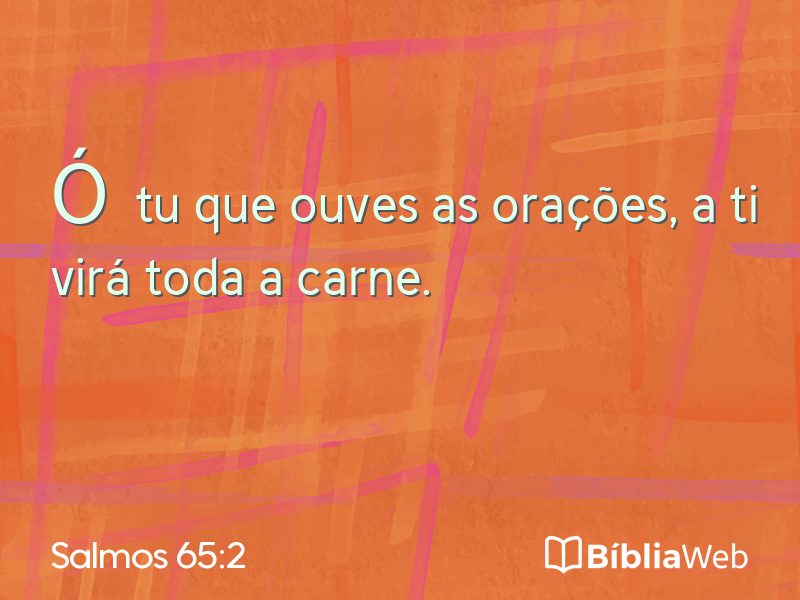 Salmos 65:2 em imagem para compartilhar