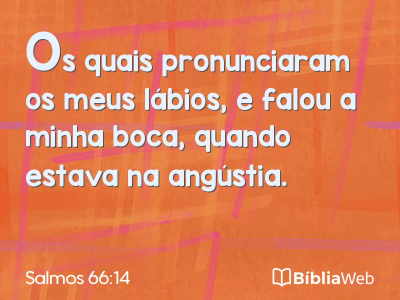 Salmos 66:14 em imagem para compartilhar