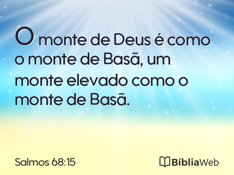Salmos 68:15 em imagem para compartilhar