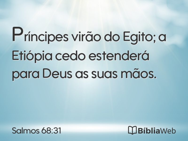 Salmos 68:31 em imagem para compartilhar