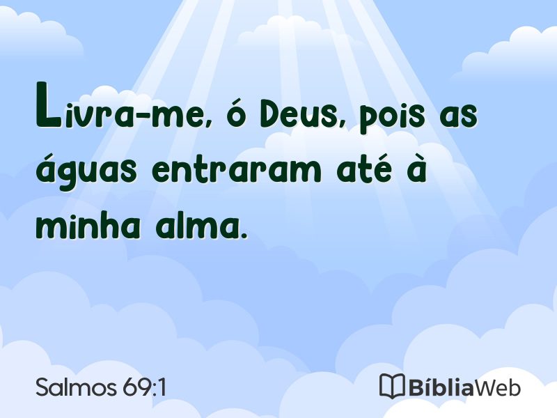Salmos 69:1 em imagem para compartilhar