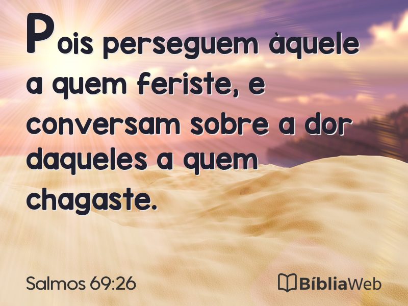 Salmos 69:26 em imagem para compartilhar