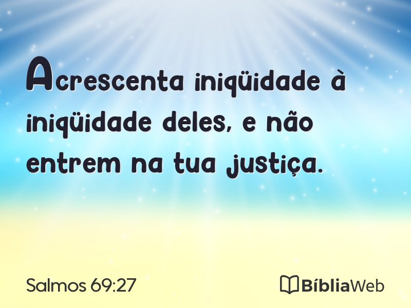 Salmos 69:27 em imagem para compartilhar