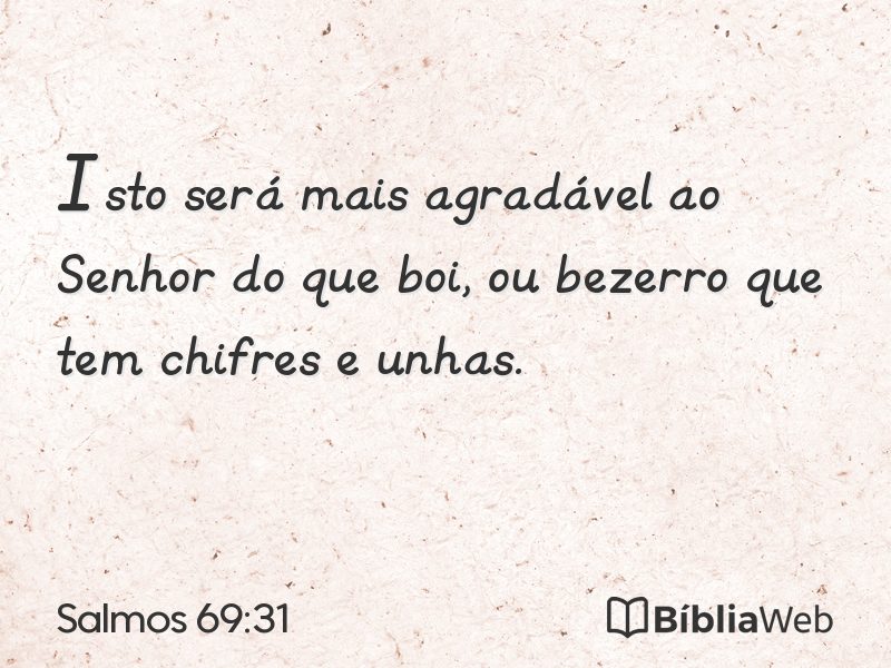 Salmos 69:31 em imagem para compartilhar