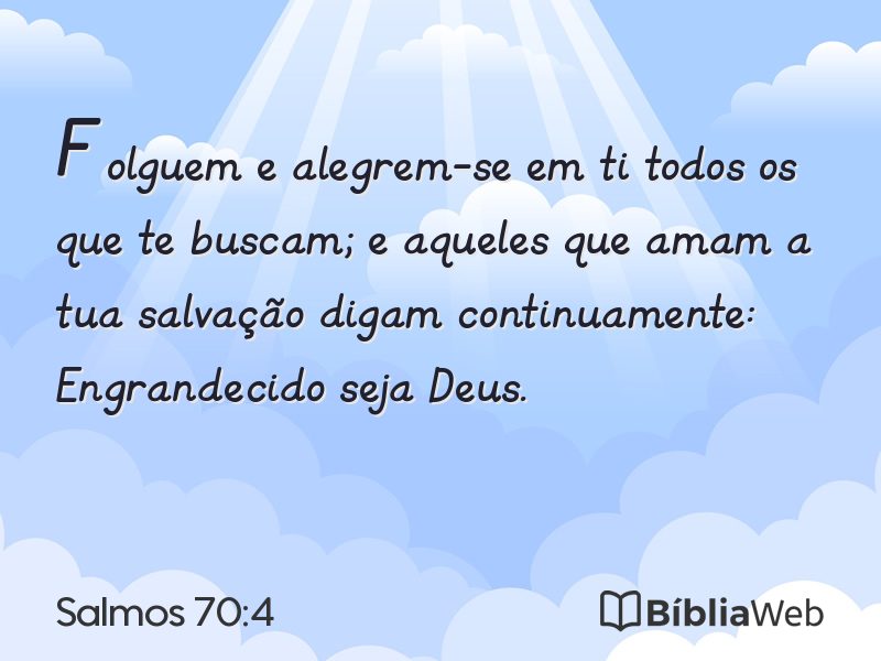 Salmos 70:4 em imagem para compartilhar