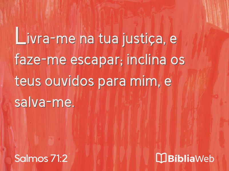 Salmos 71:2 em imagem para compartilhar