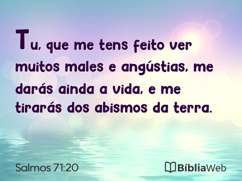 Salmos 71:20 em imagem para compartilhar