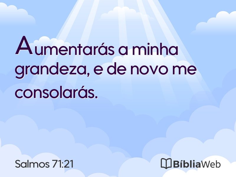 Salmos 71:21 em imagem para compartilhar
