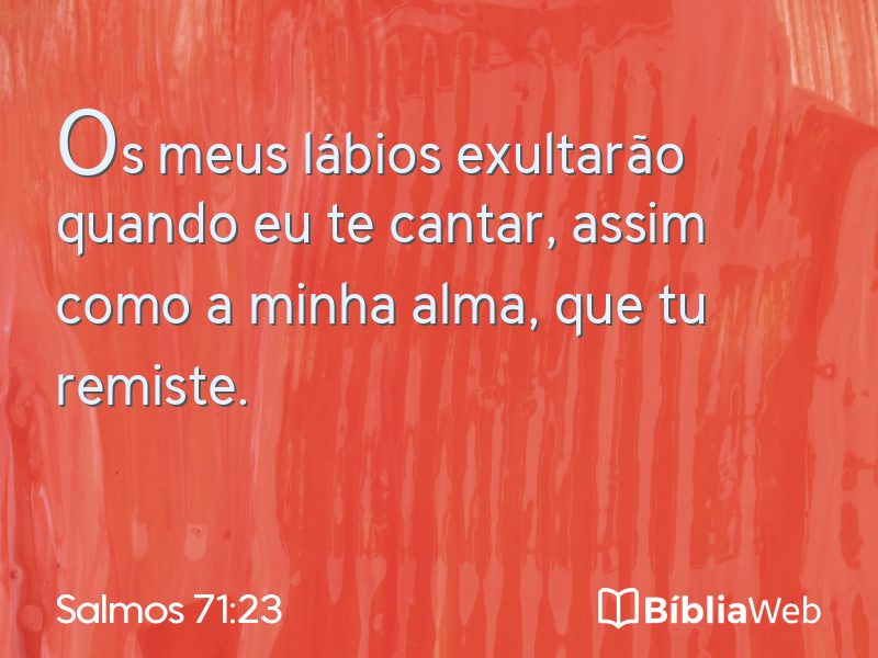 Salmos 71:23 em imagem para compartilhar