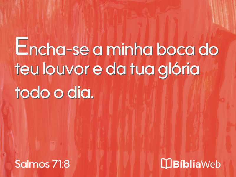 Salmos 71:8 em imagem para compartilhar
