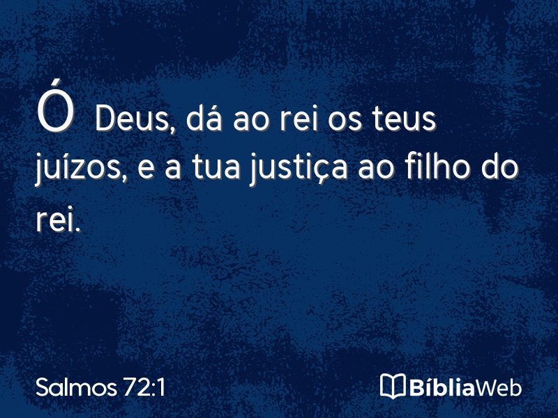 Salmos 72:1 em imagem para compartilhar